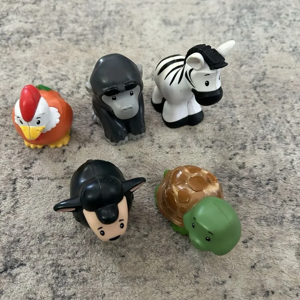 Fisher Price Little People Animals Assorted Chicken Gorilla Zebra Turtle Sheep